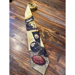 Pittsburgh Steelers NFL Football Silk Tie Mens‎ Eagles Wings Officially Licensed